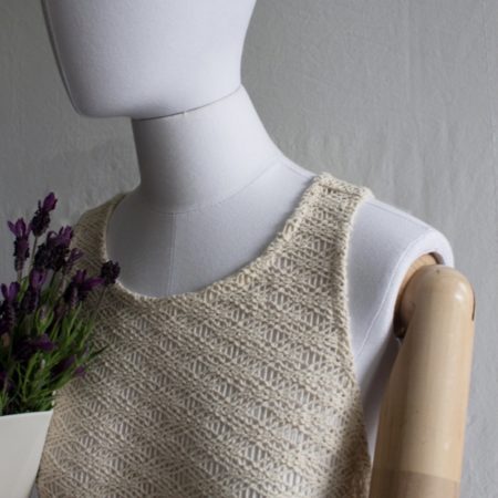 Soft fine knit dress in 100% organic cotton