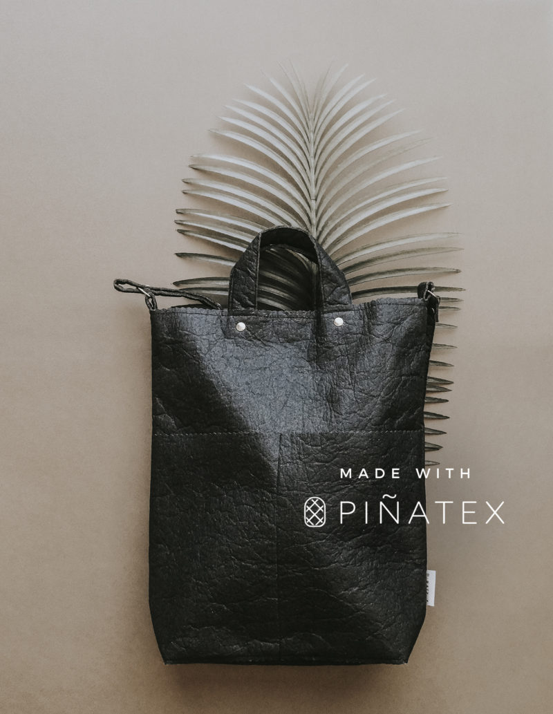 Charcoal Piñatex® tote bag